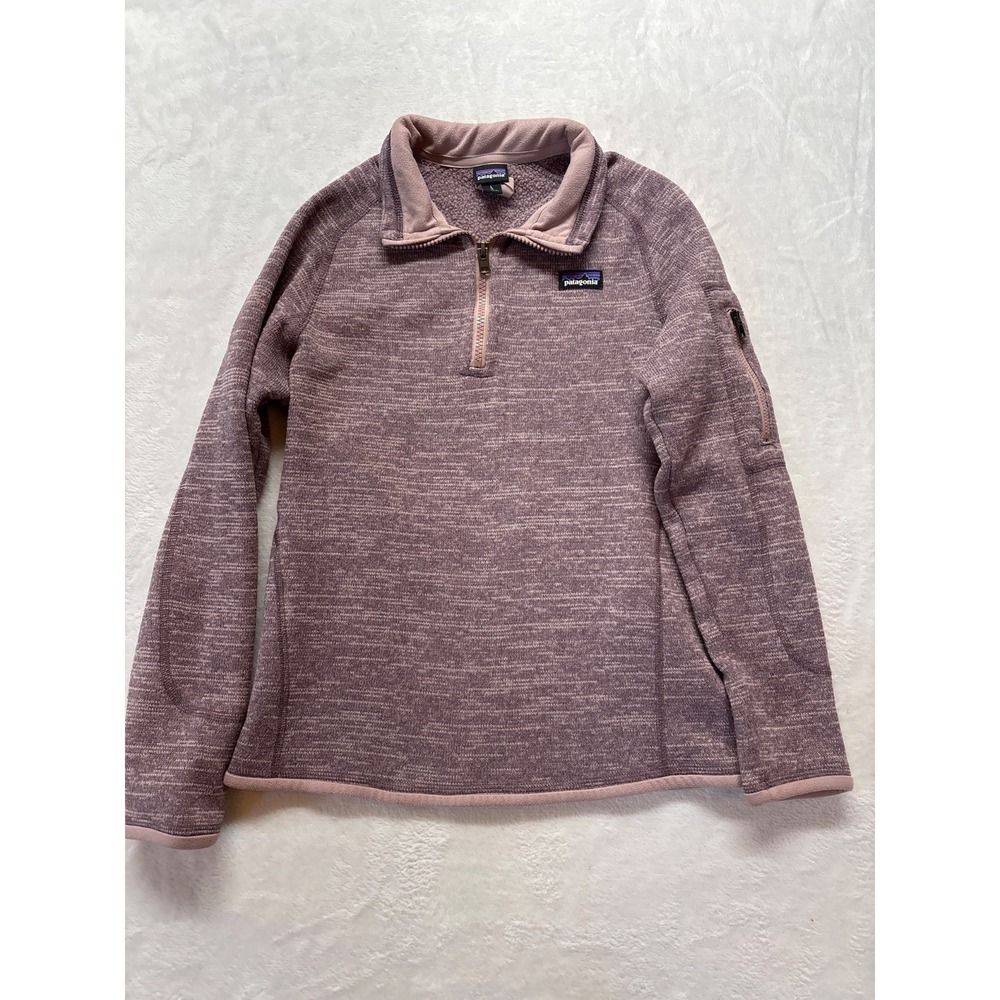 Patagonia Better Sweater 1/4‎ Zip Pullover Girl's L (12)